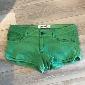 Green shorts